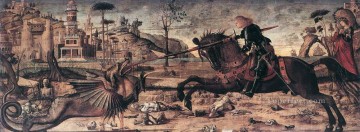 聖ジョージとドラゴン ヴィットーレ・カルパッチョ Oil Paintings